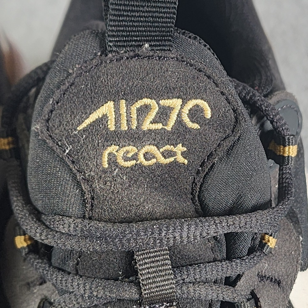 Nike Air Max 270 React (GS) Shoes 7Y Black Gold BQ0103-005 - Picture 5 of 11